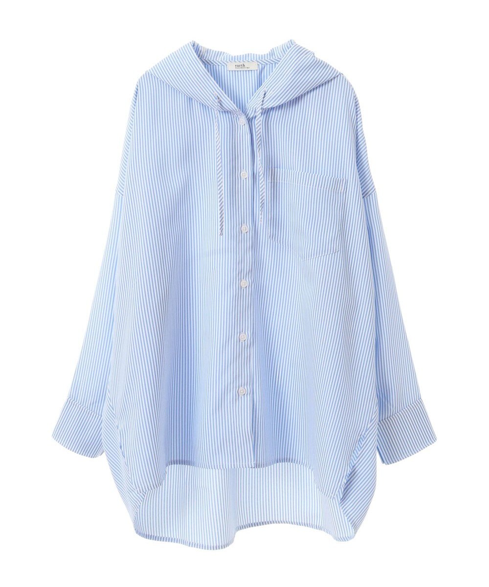 earth music&ecology フーディーシャツ 