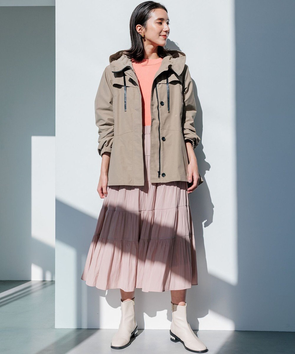 組曲 S 【WEB限定】フード付きライトブルゾン 