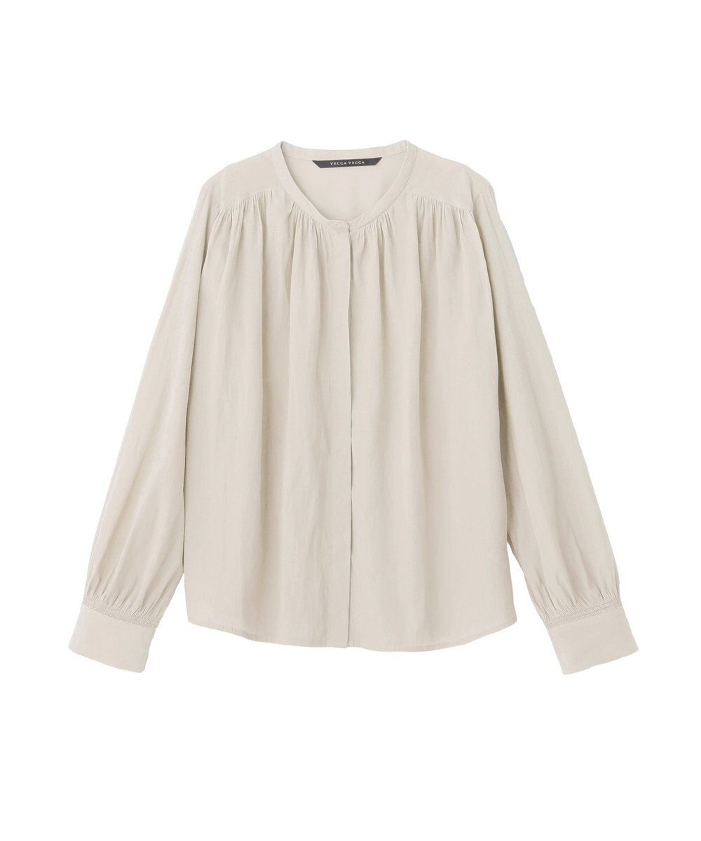 YECCA VECCA ギャザーブラウス 