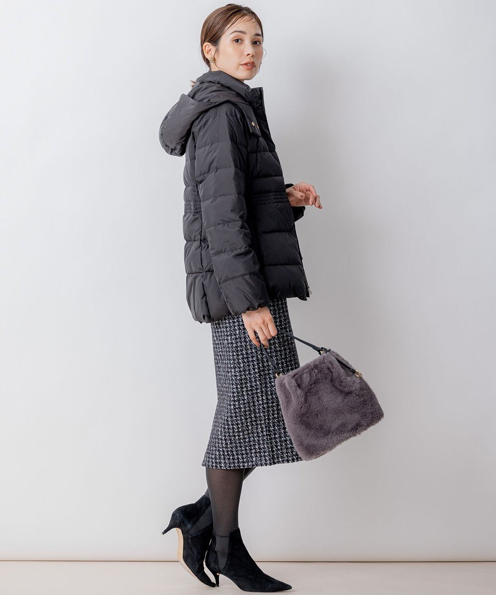 組曲 L 【洗える・2WAY】ライトタフタショートダウン 