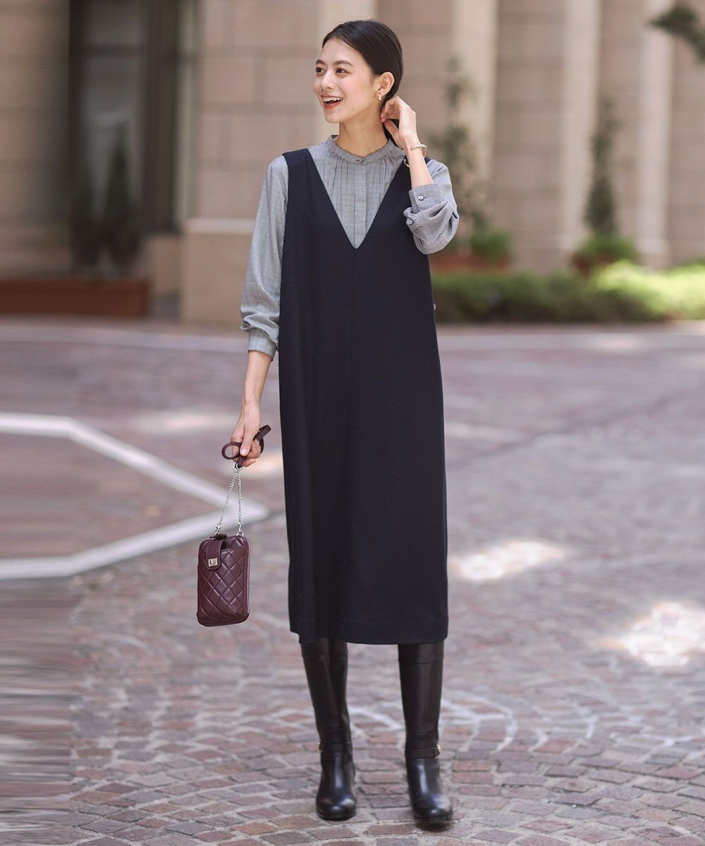 J.PRESS LADIES キルティング スマホポシェット 