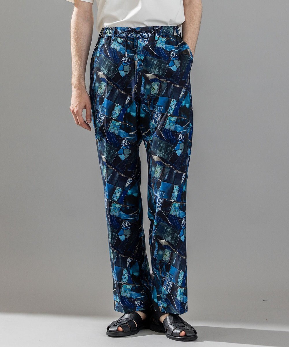 JOSEPH HOMME テクノボイルストレッチ ドロスト付きワイドストレートパンツ / HARRY CONVERTIBLE 