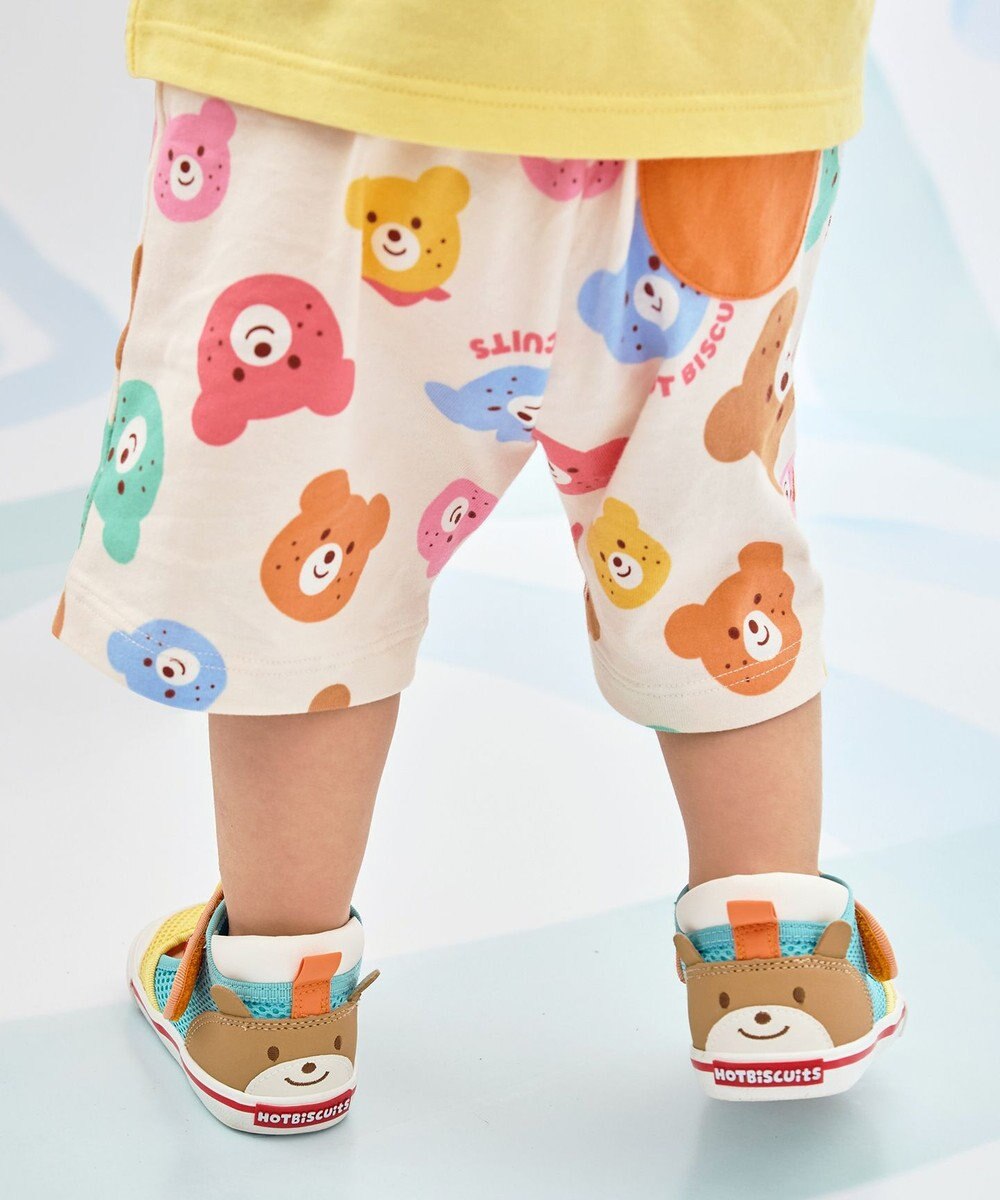 MIKI HOUSE HOT BISCUITS 【80-120cm】カラフルビーンズ 総柄 5分丈パンツ 