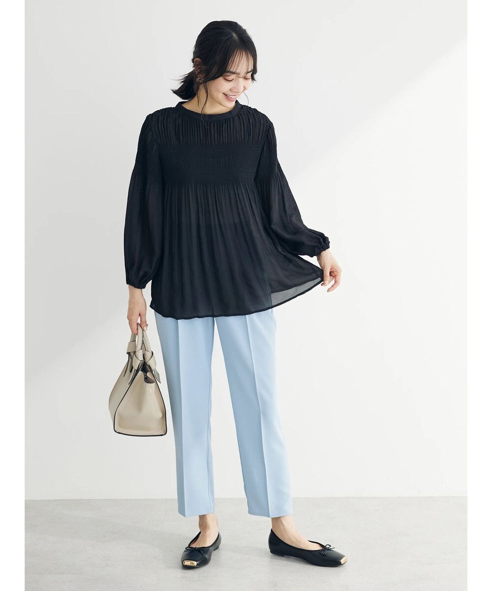 Green Parks マジョリカプリーツブラウス 