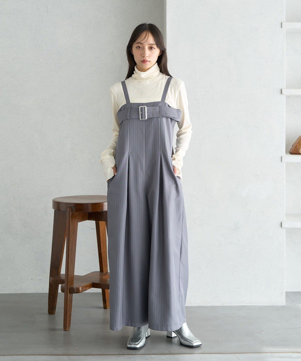 earth music&ecology ベルトベアサロペット 