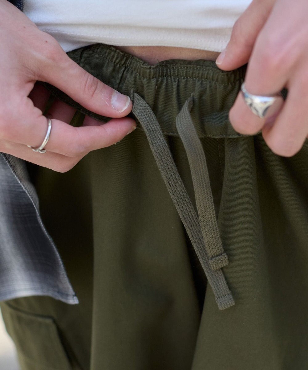 WEGO 【ウエストゴム】イージーバギーカーゴショーツ 