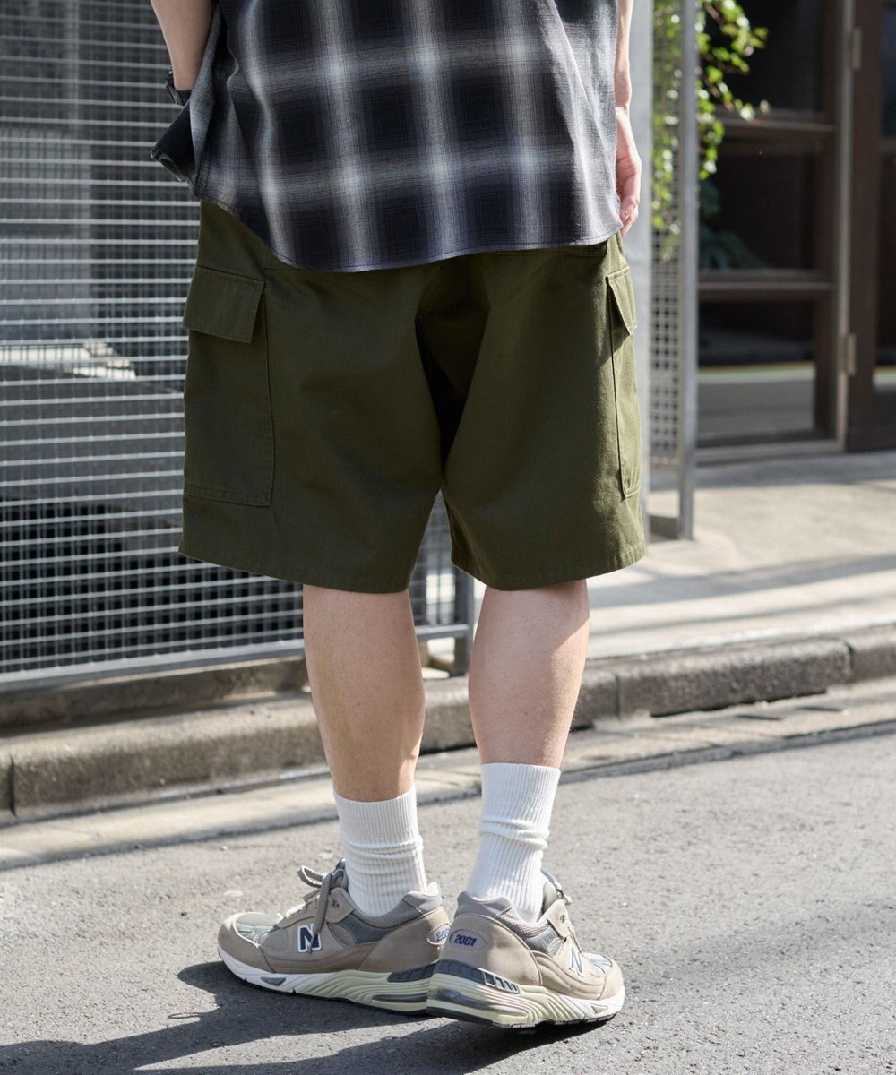 WEGO 【ウエストゴム】イージーバギーカーゴショーツ 