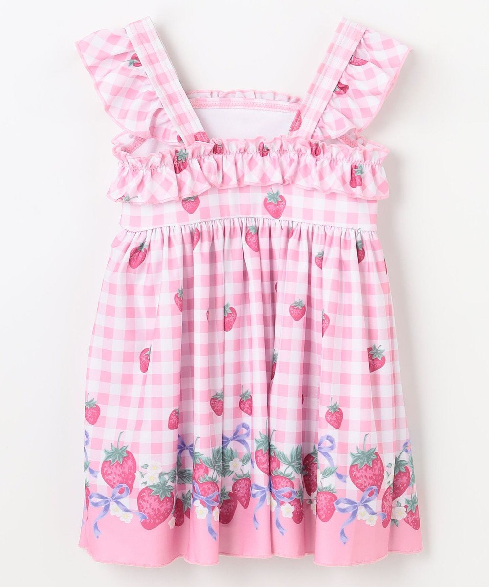 ANY KIDS ギンガム×フルーツ ワンピース水着 