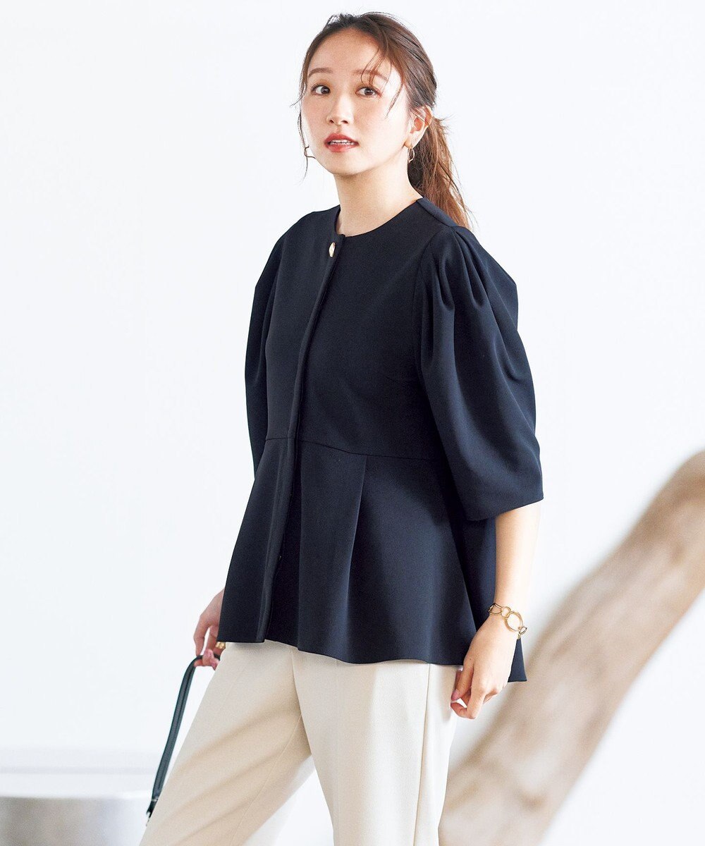 UNFILO 【VERY×UNFILOコラボ】BEAUTY MOVE ペプラムブラウス 