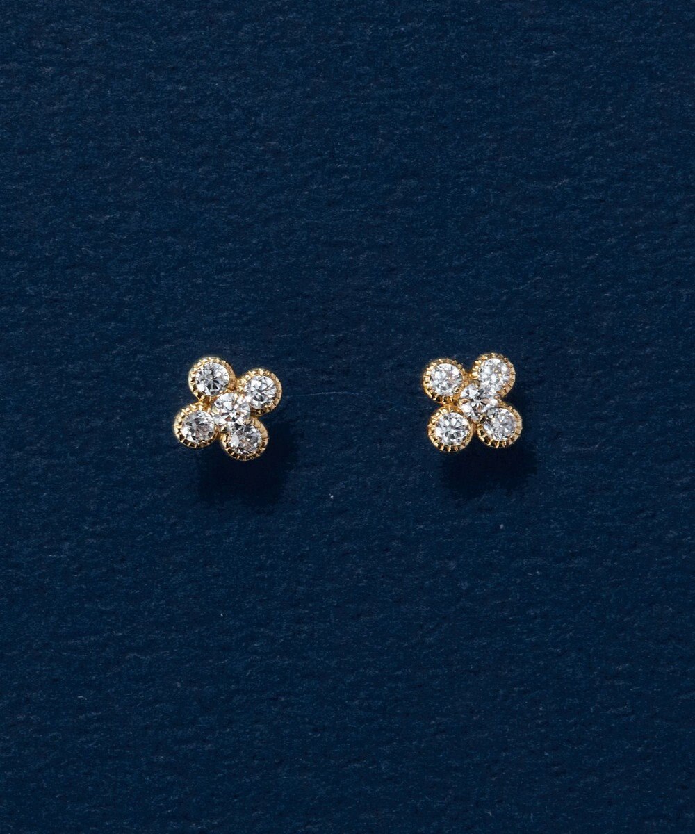 Phoebe 【K10】フラワービジューピアス 