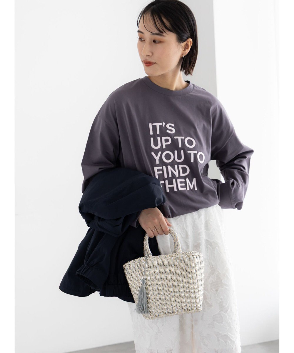 Te chichi エンブロイダリーロゴTシャツ 