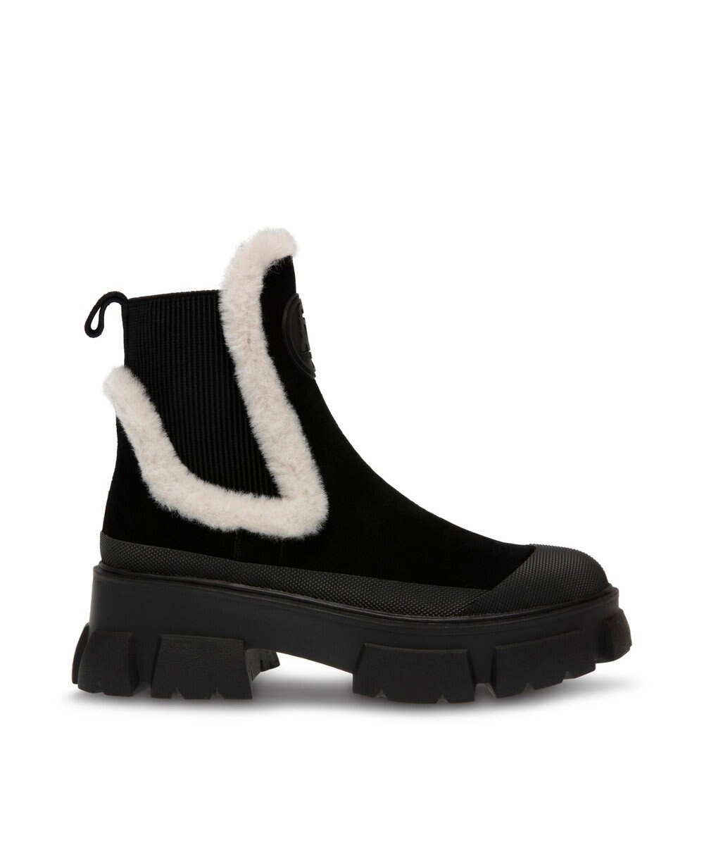 STEVE MADDEN TOWNSHIP 厚底サイドゴアムートンブーツ 