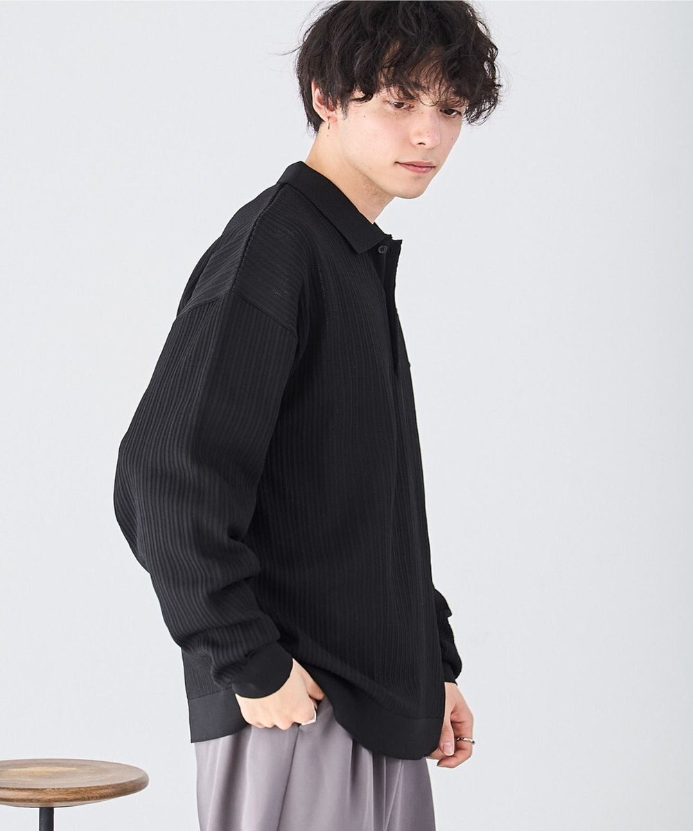 WEGO クリアライトメッシュポロプルオーバー 