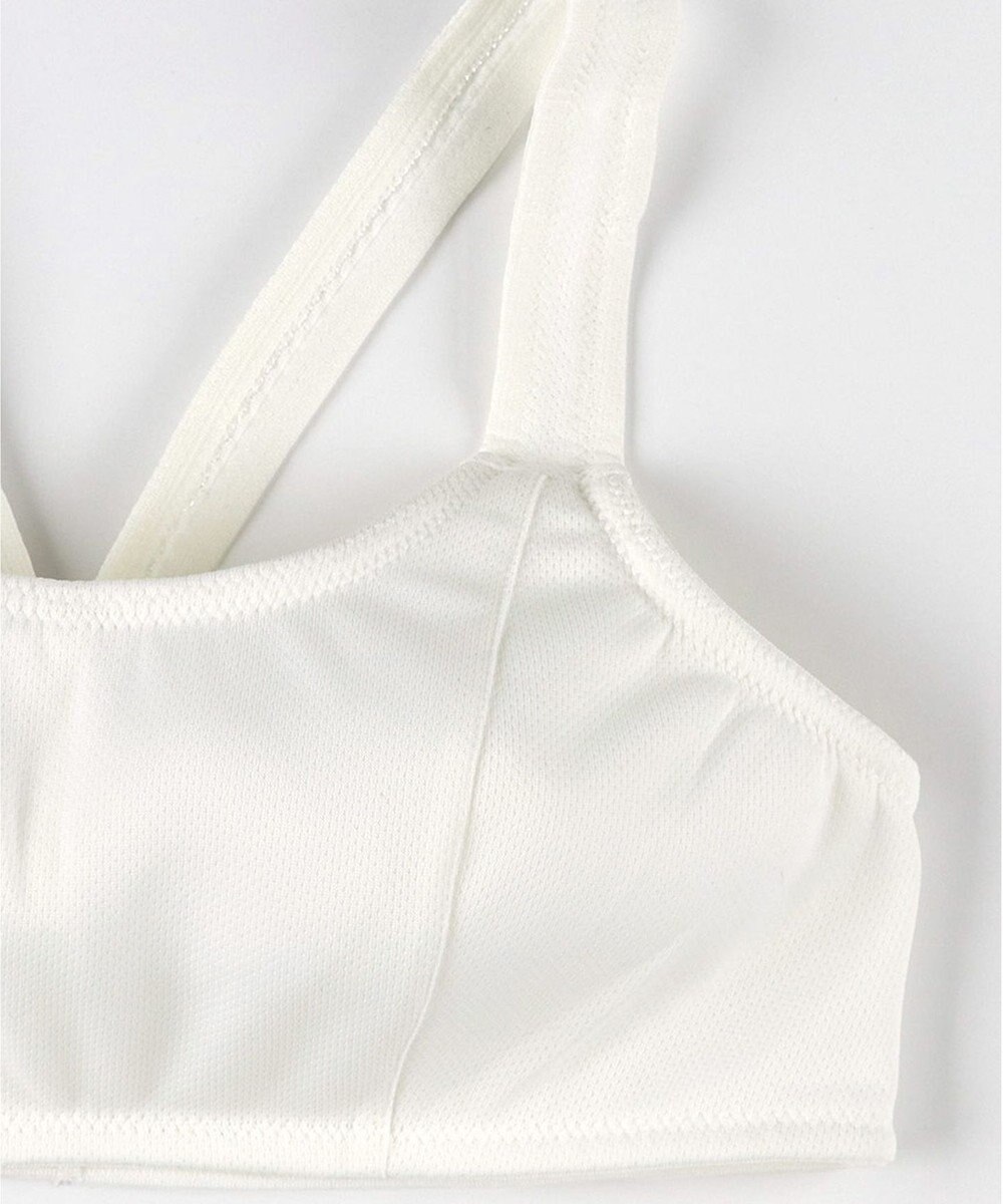 Wing ジュニア スポーツブラ 通気性がよい 【STEP2～3 まるみをおびてきた胸に】 小学生 中学生 高校生 ハーフトップ ノンワイヤーブラ RB6633 ウイング／ワコール 