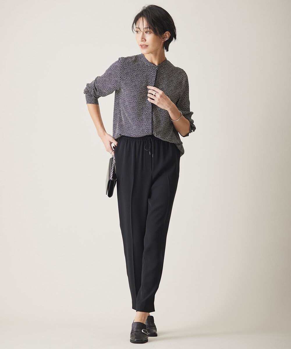 ICB 【洗える】 ライトダブルクロス ドロストパンツ 