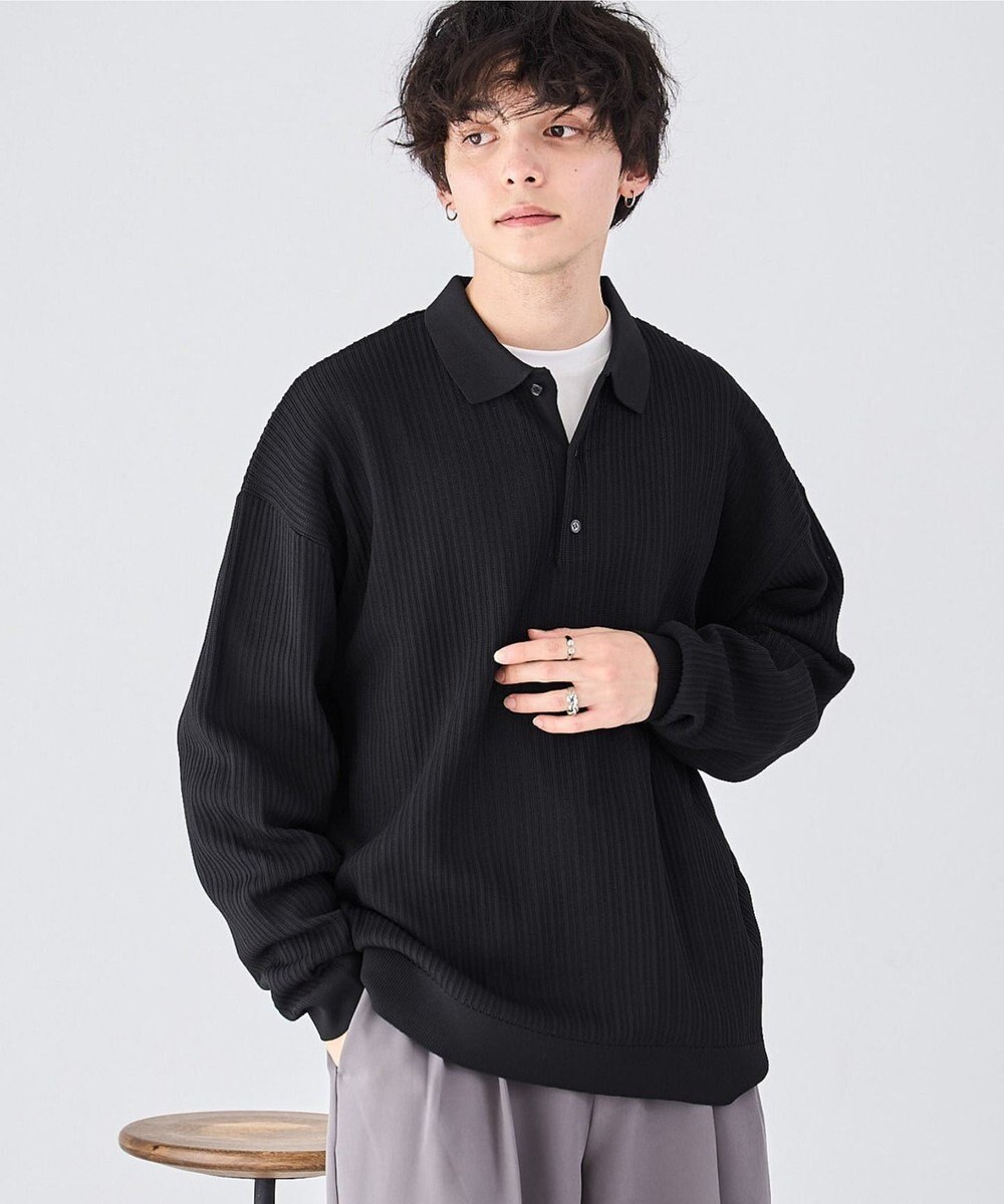 WEGO クリアライトメッシュポロプルオーバー 