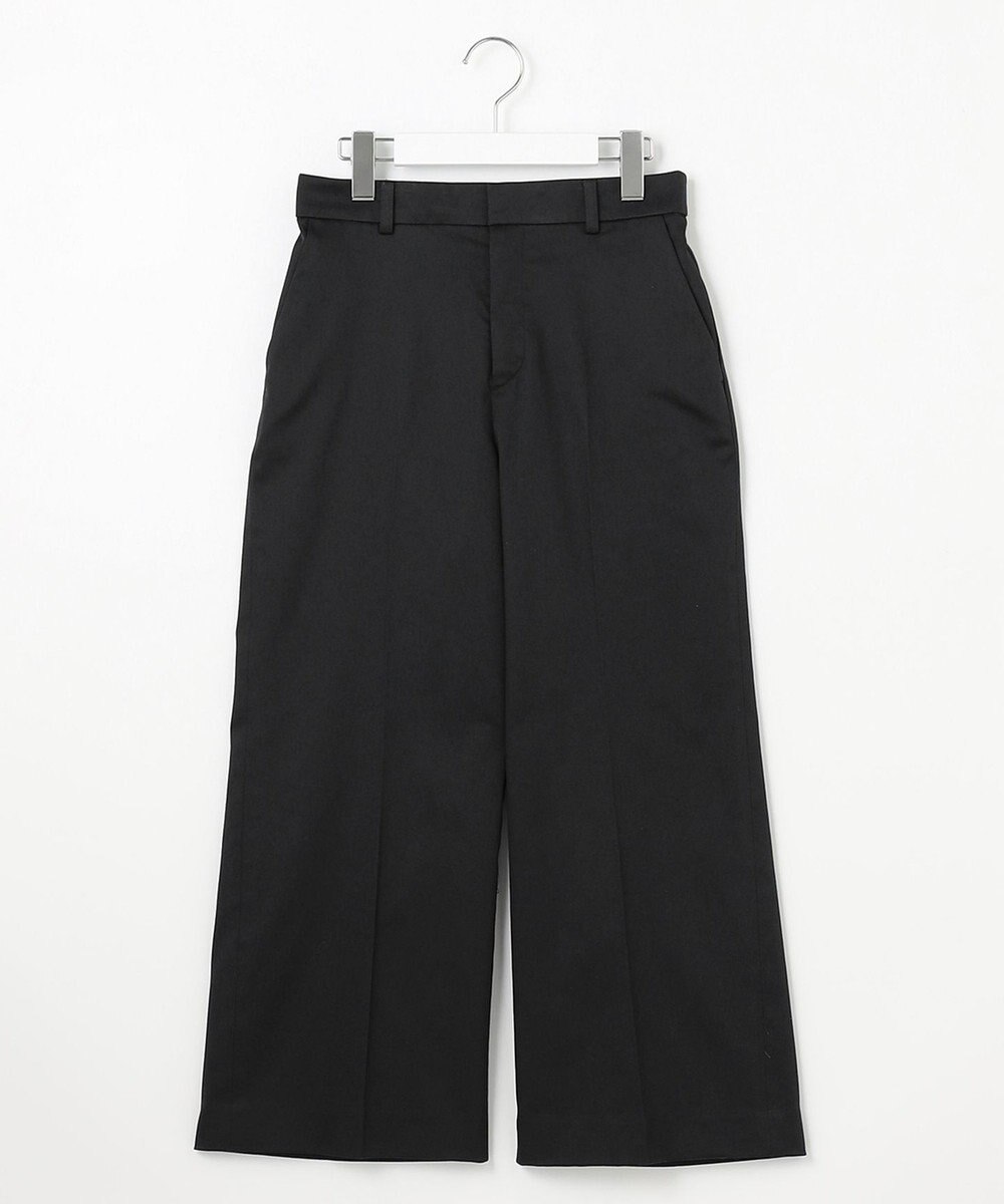 自由区 【接触冷感・吸湿・速乾・XXSサイズあり】COOL MAXクロップド丈 ワイドパンツ 