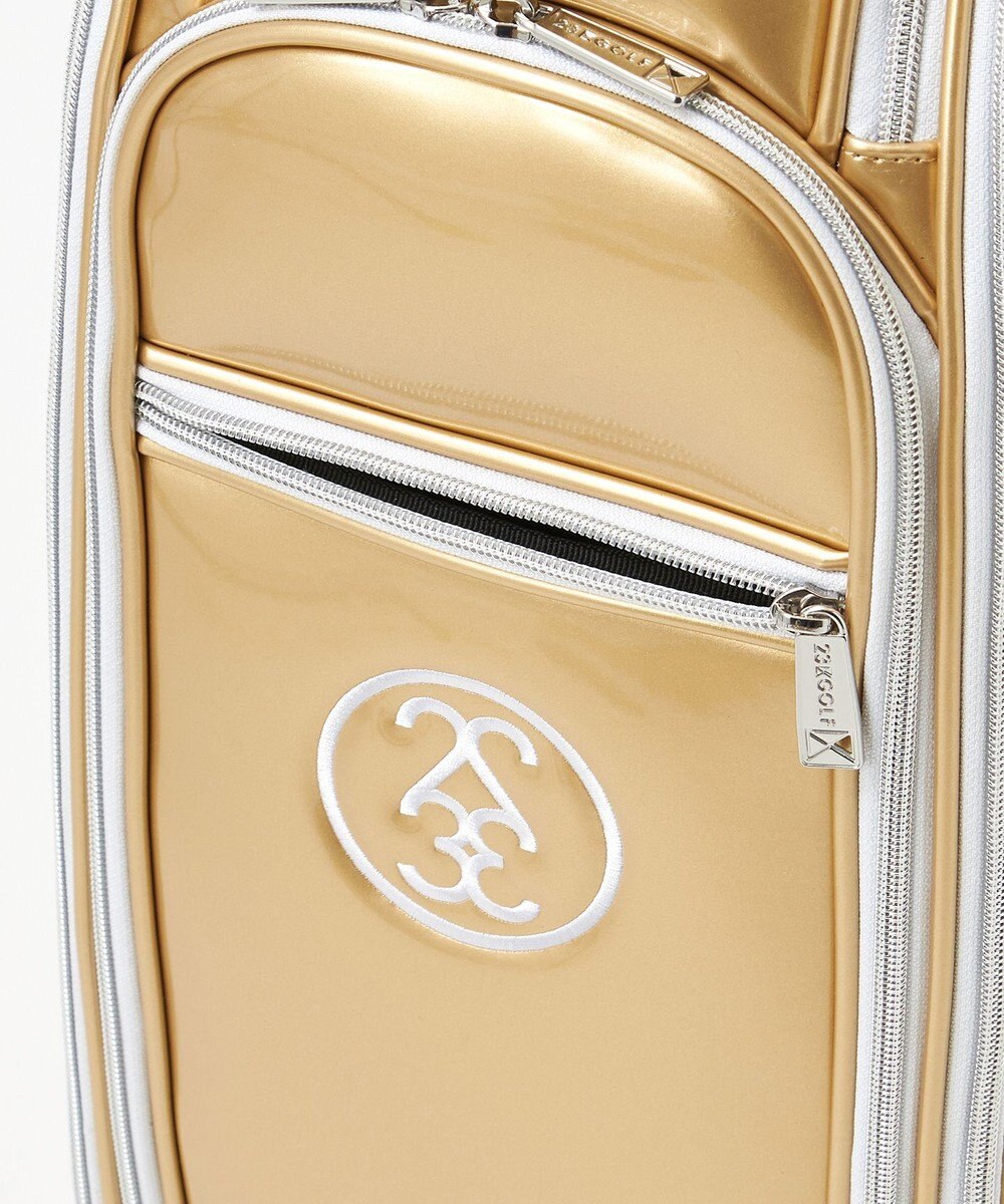 23区GOLF 【UNISEX】エレガントエナメルキャディバッグ　キャスター付きで移動もラクチン 