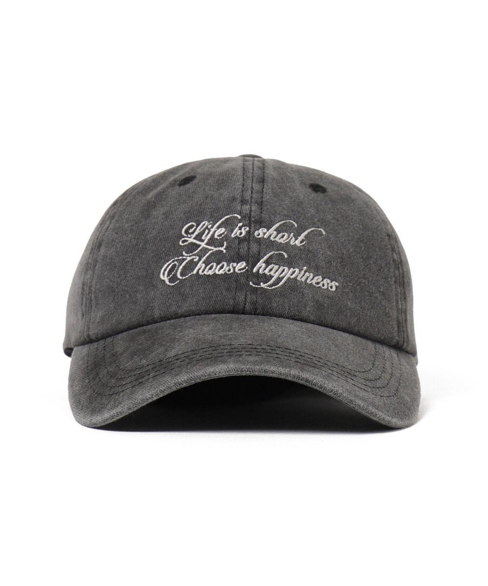 WEGO ロゴ刺繍ピグメントキャップ 