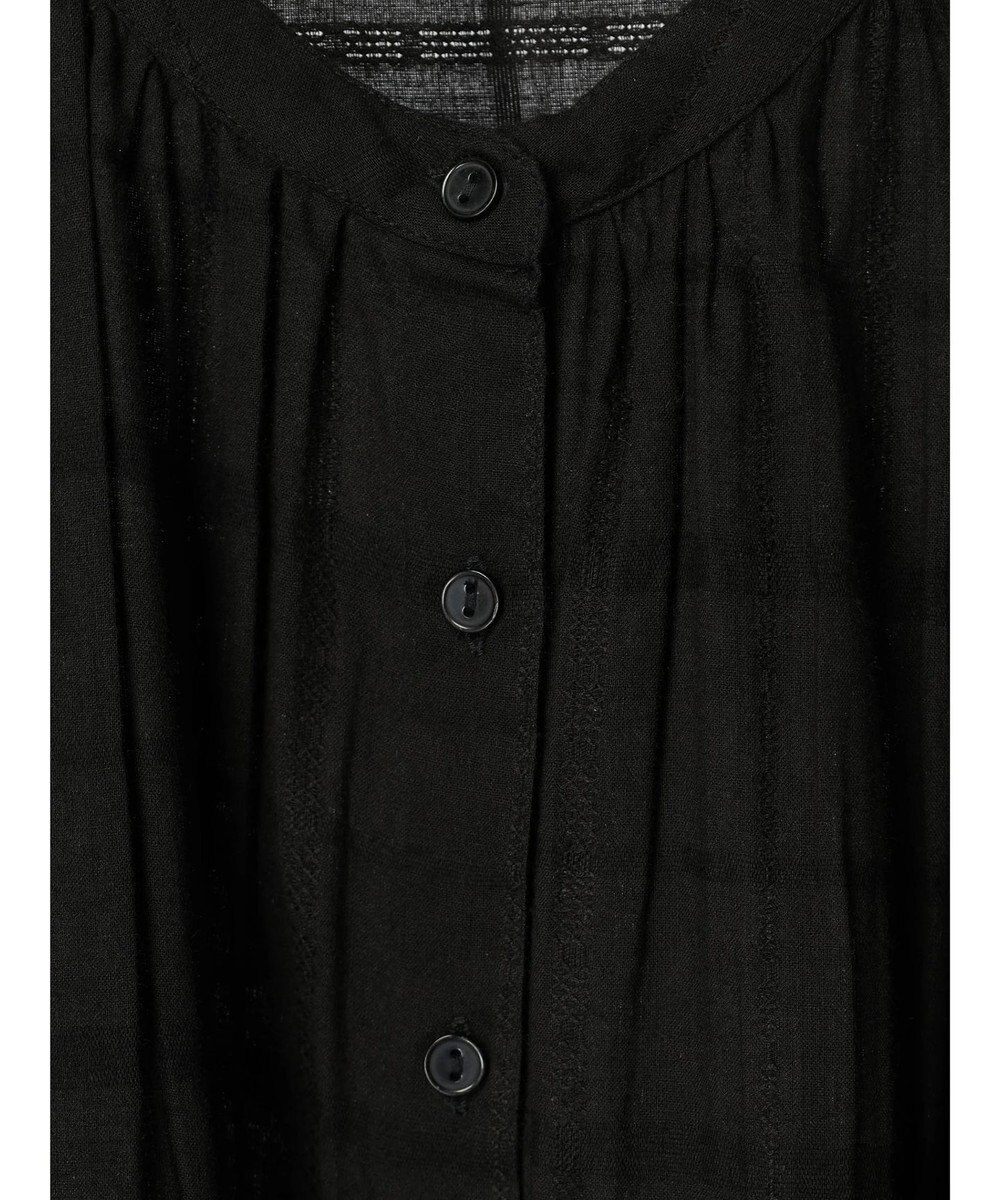 Green Parks インド綿 チェックドビーブラウス 