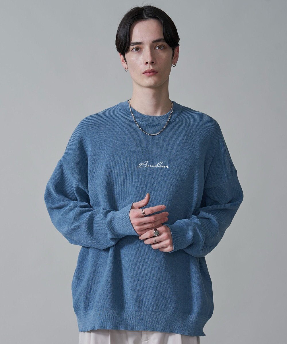 WEGO 【2点SET】アクセ付きワンポイントニットプルオーバー 