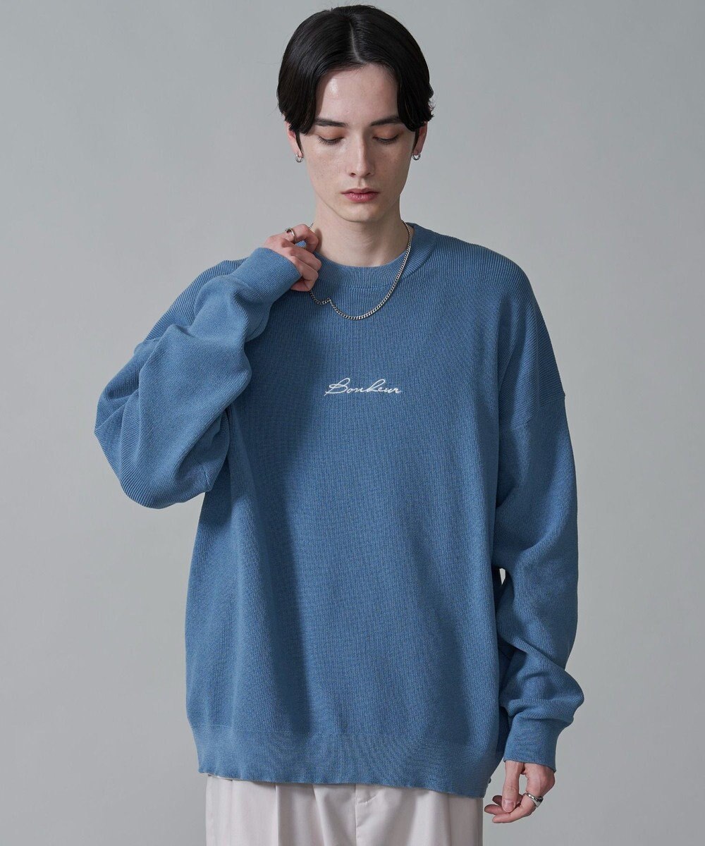 WEGO 【2点SET】アクセ付きワンポイントニットプルオーバー 