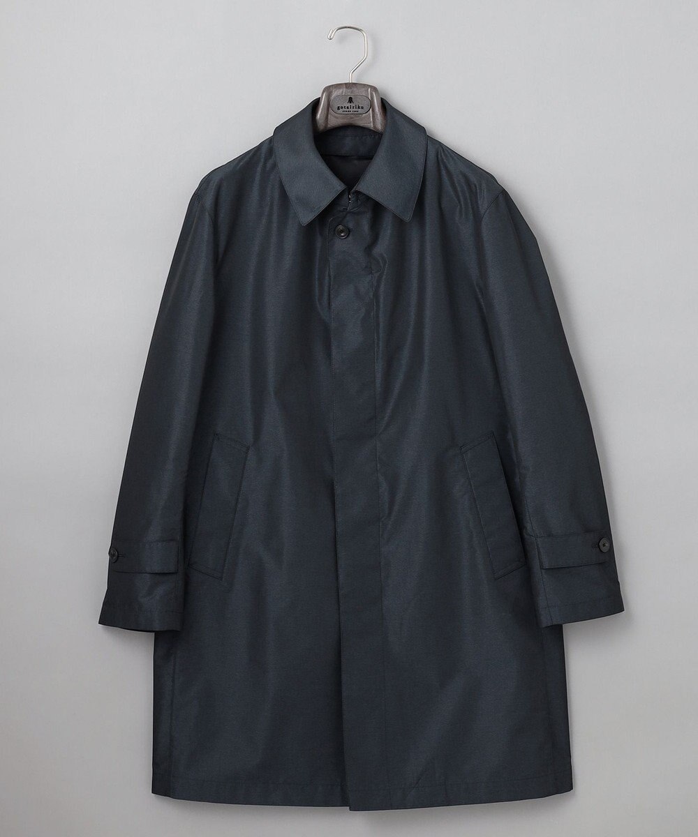 GOTAIRIKU ダウンライナー装着可【半裏仕様でより軽量】メランジシャンブレー ステンカラースプリングコート 