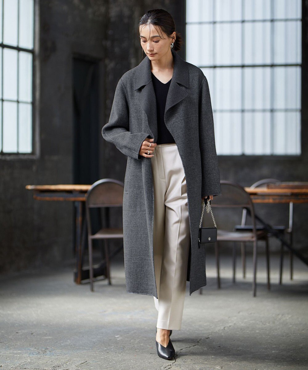 ICB ウールリバー ロングトレンチコート 