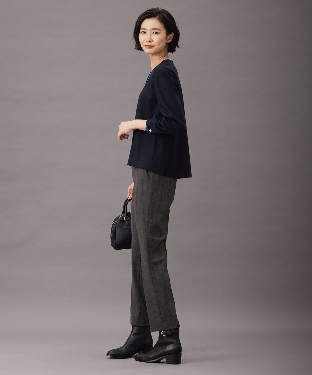 J.PRESS LADIES S ウールスムース ペプラム カットソー 