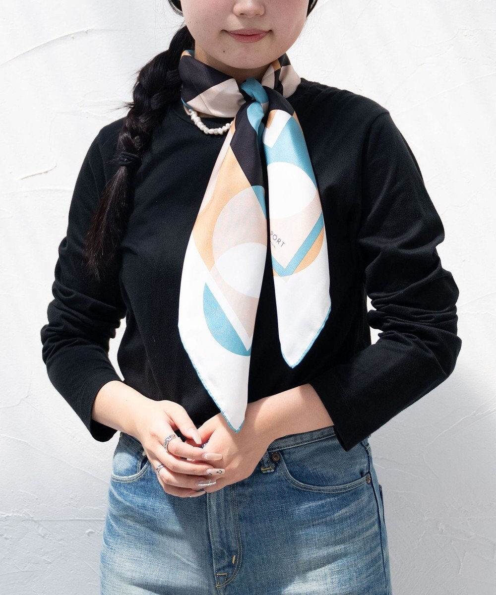 Marca ＜秋の新色！＞ 【the PORT by marca】LIGHT 大判 シルクツイル スカーフ 