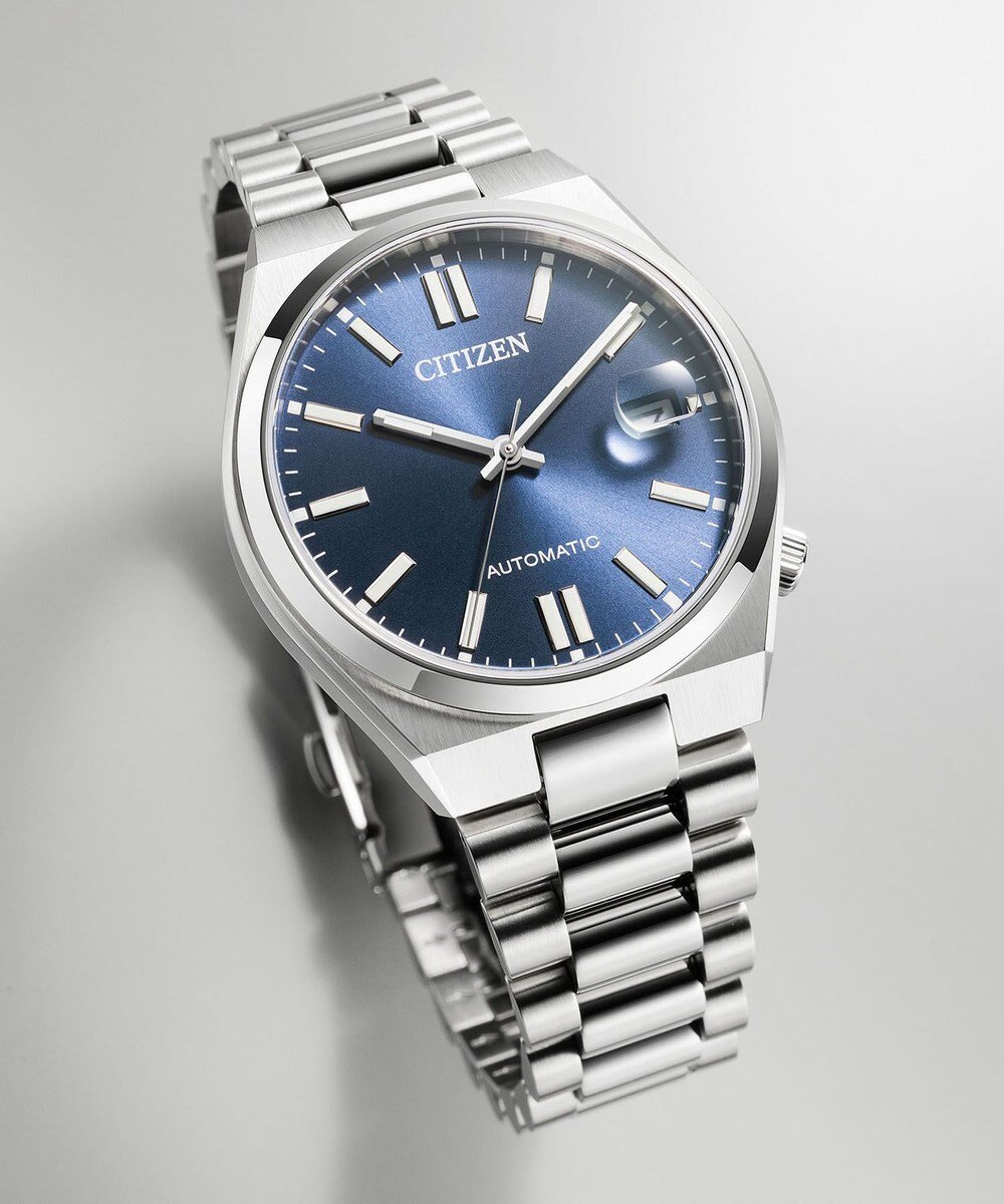 CITIZEN 【TSUYOSA 37mm】使いやすいグレーブルーカラーのメカニカルウオッチ NJ0200-50M 
