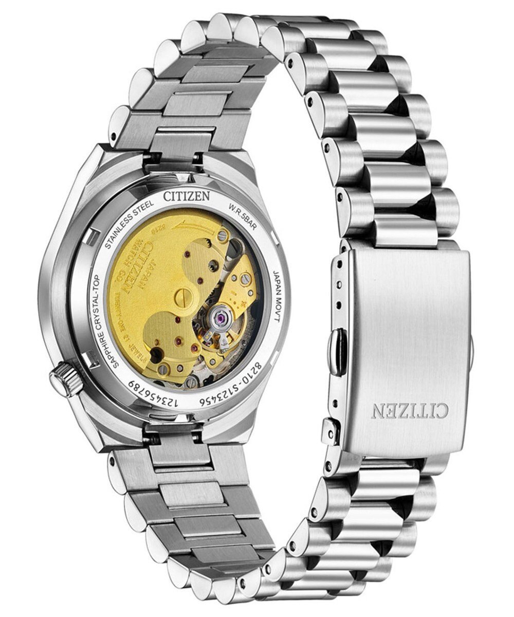 CITIZEN 【TSUYOSA 37mm】使いやすいグレーブルーカラーのメカニカルウオッチ NJ0200-50M 