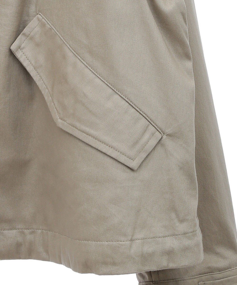 earth music&ecology パーカー付きミリタリーブルゾン 