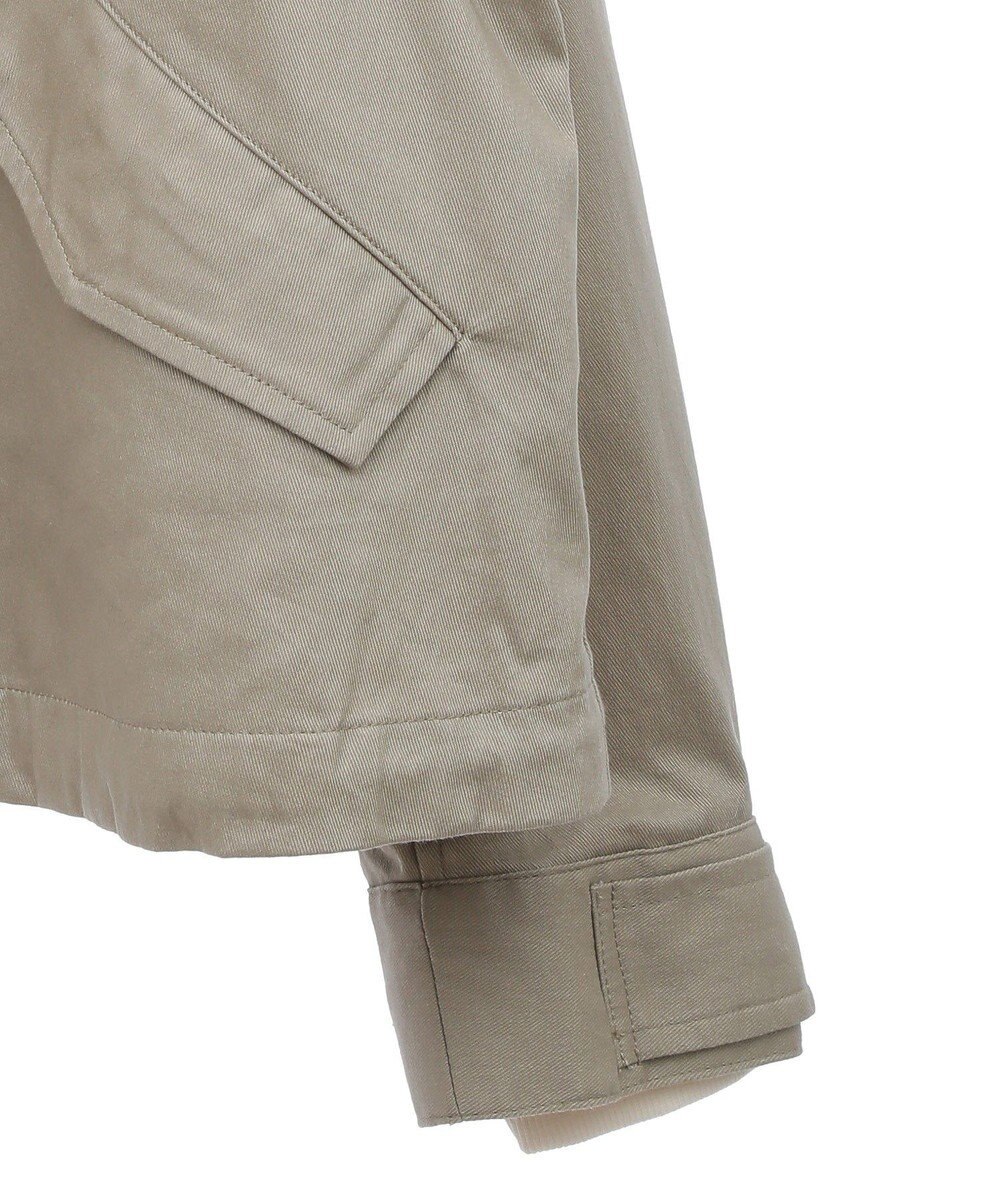 earth music&ecology パーカー付きミリタリーブルゾン 