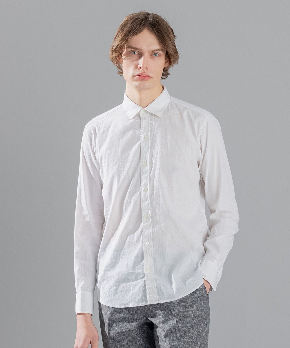 JOSEPH HOMME 【LEON 掲載】リネンストレッチブロード レギュラーカラーシャツ 