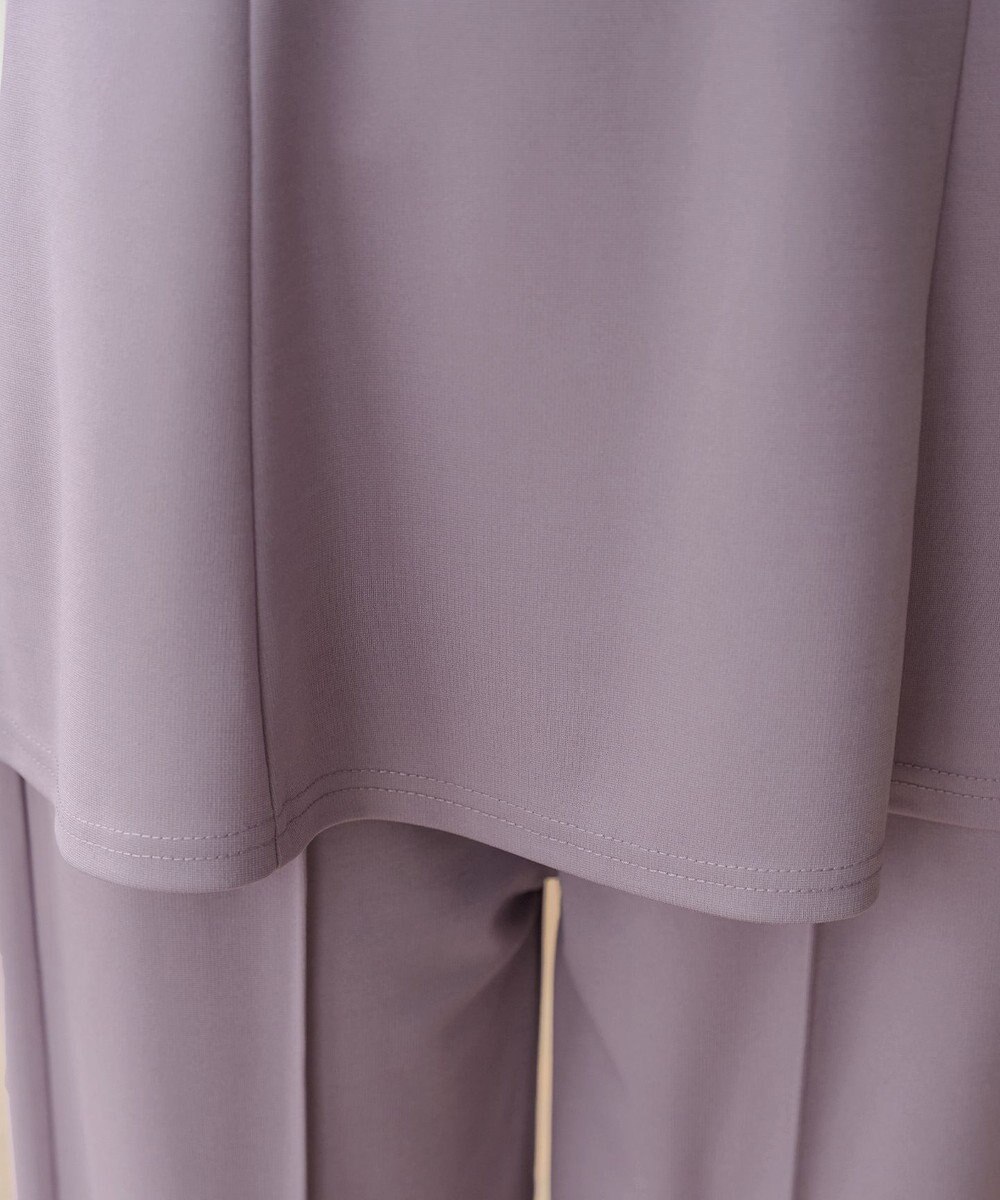 Tiaclasse 【洗える・接触冷感・紫外線ケア・サラごこち】ソフトペプラムカットソー 