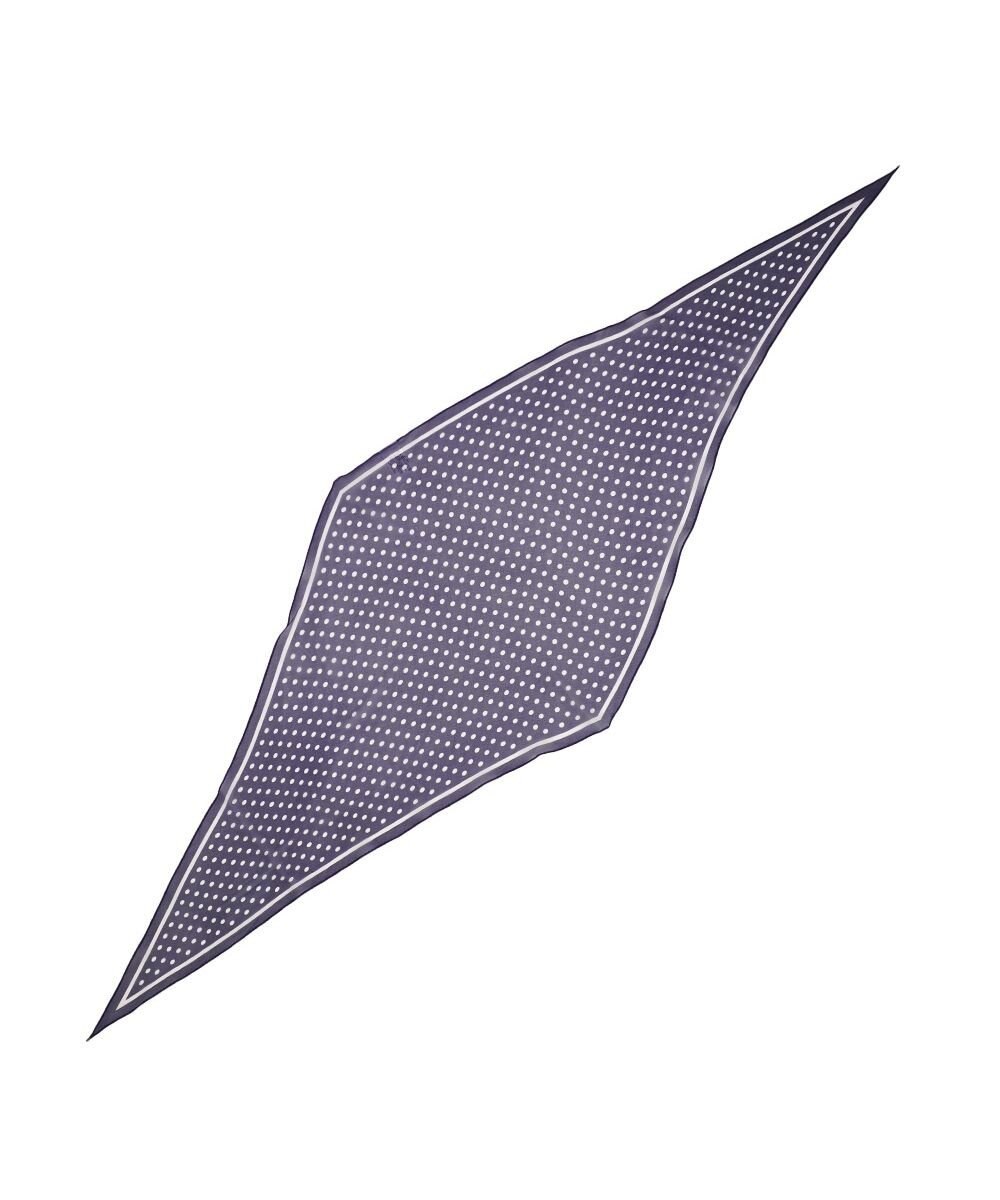 Marca ＜洗えるシルク＞ドット 菱形スカーフ Marcaオリジナル ウォッシャブルシルクローン 