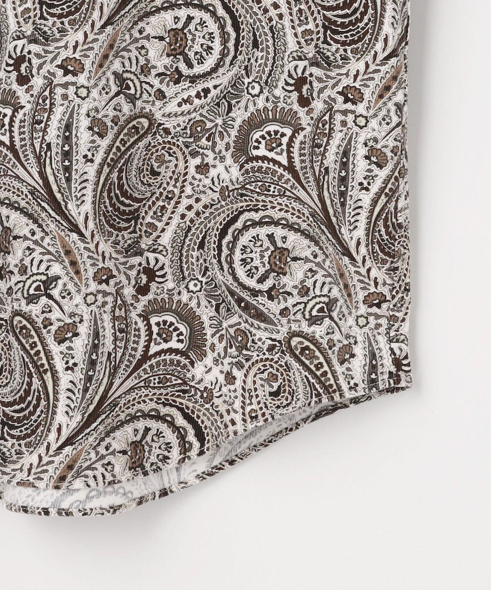 JOSEPH ABBOUD 【LIBERTY・綿100％】リバティペイズリープリントコーデュロイ シャツ 