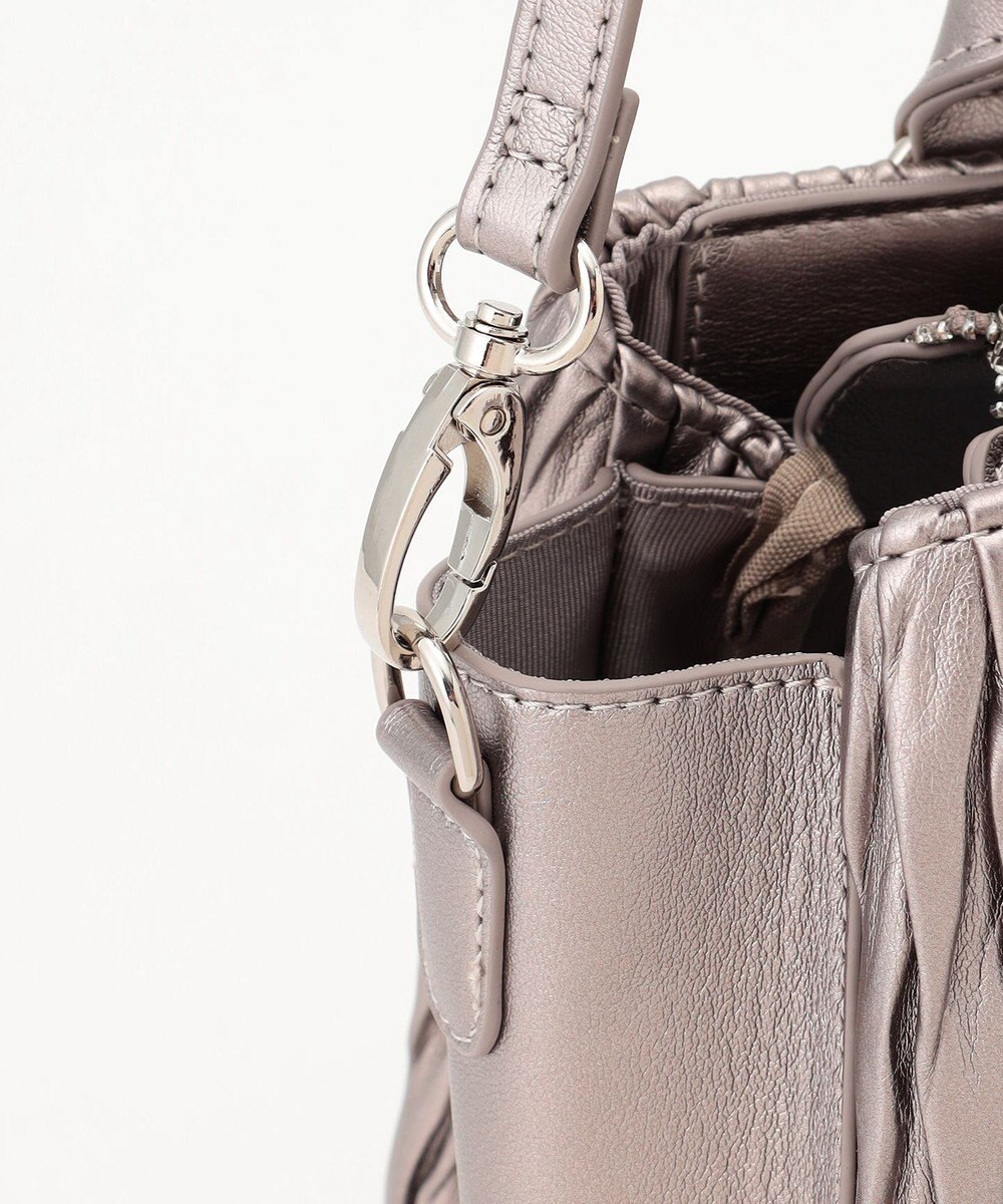 LA BAGAGERIE ランダムプリーツ2WAYハンドバッグ 