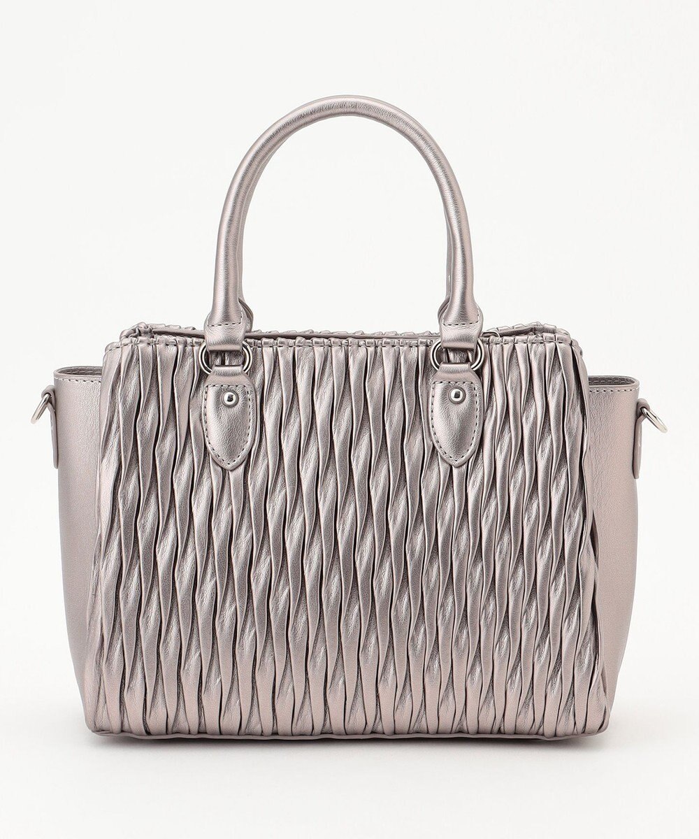 LA BAGAGERIE ランダムプリーツ2WAYハンドバッグ 