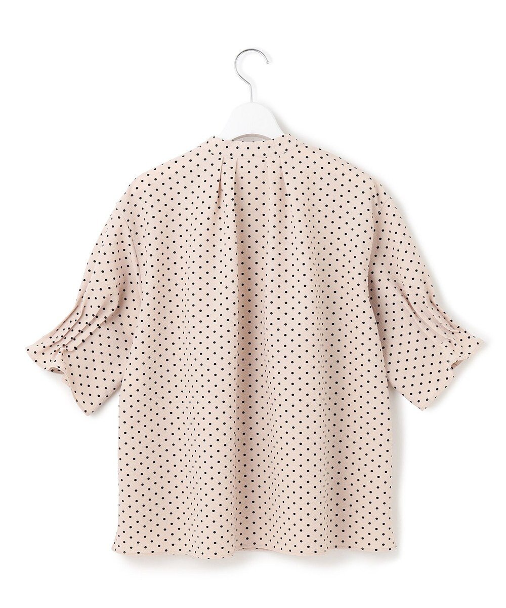 23区 S 【WEB&一部店舗限定/洗える】ドットプリント サッカー ブラウス 