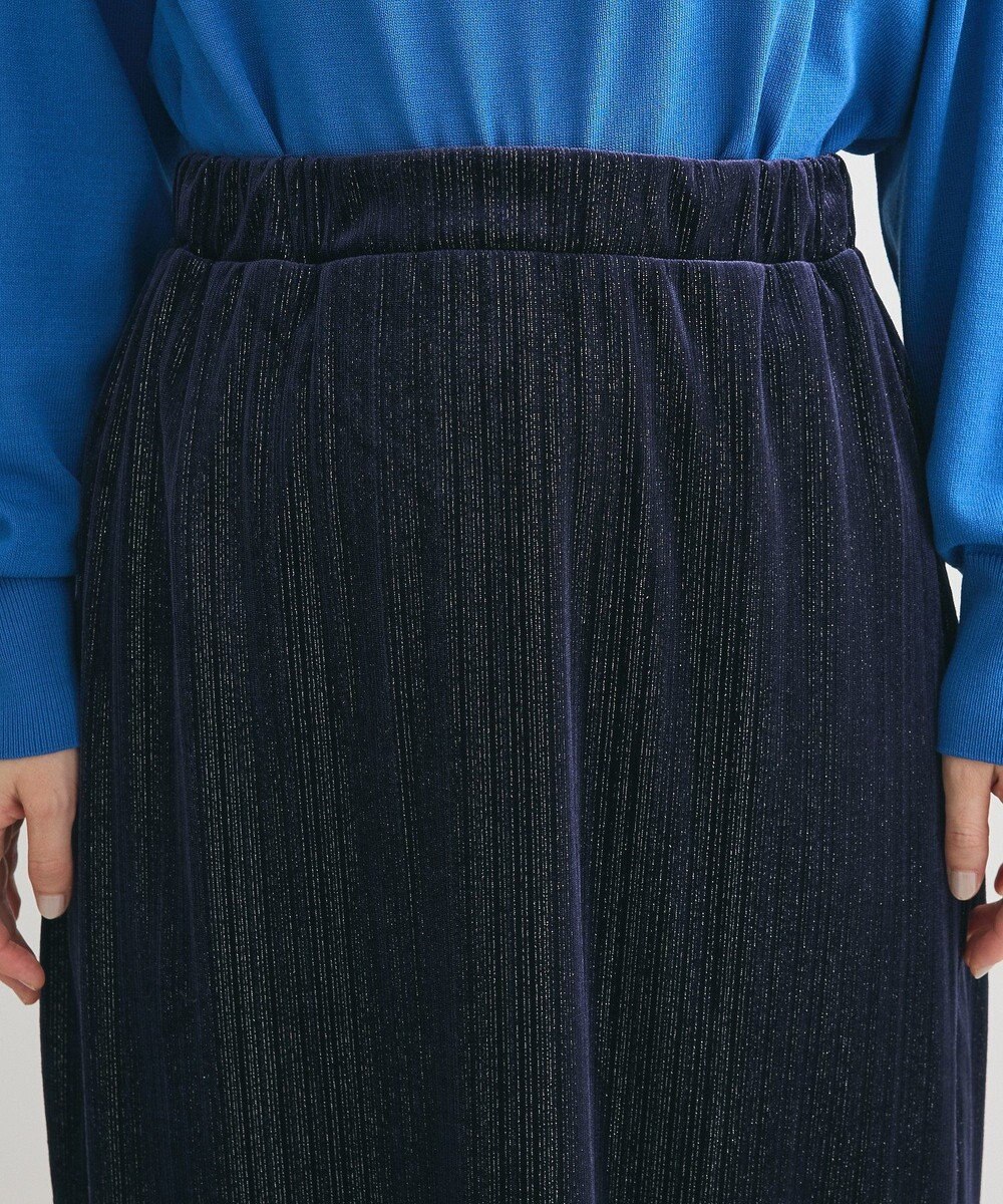 Green Parks ラメベロアＩラインスカート 