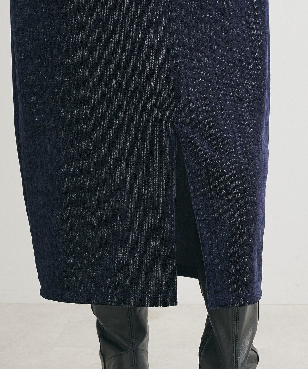 Green Parks ラメベロアＩラインスカート 