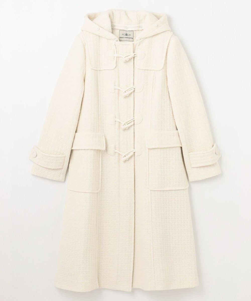 GRACE CONTINENTAL ファーフードダッフルコート 