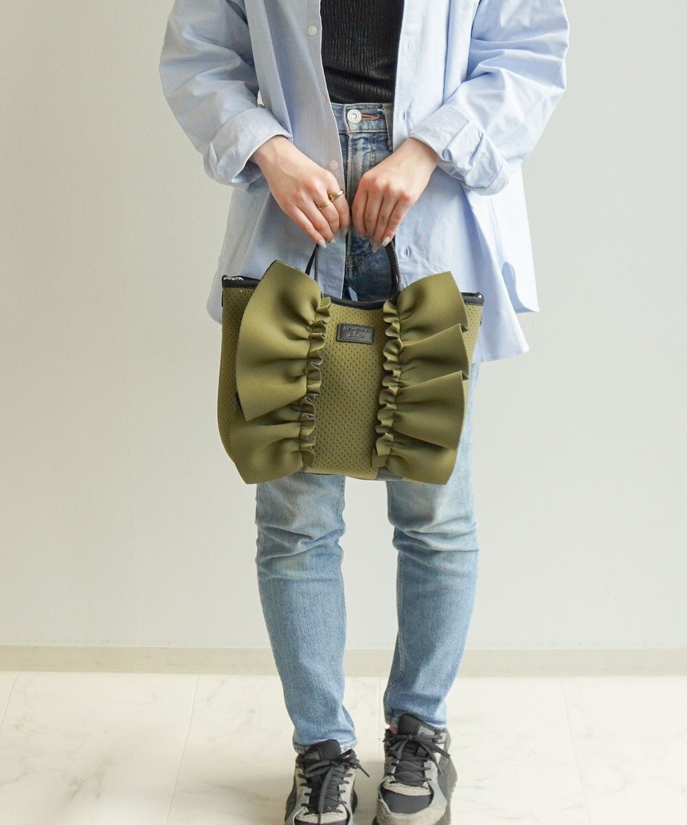 ACE BAGS & LUGGAGE JEWELNA by Jewelna Rose フリルトートバッグ 16205 軽量 2WAY ショルダーバッグ リボン 