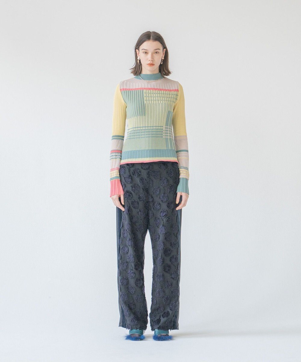 COQ SEA DOT ジャガードサイドラインパンツ 