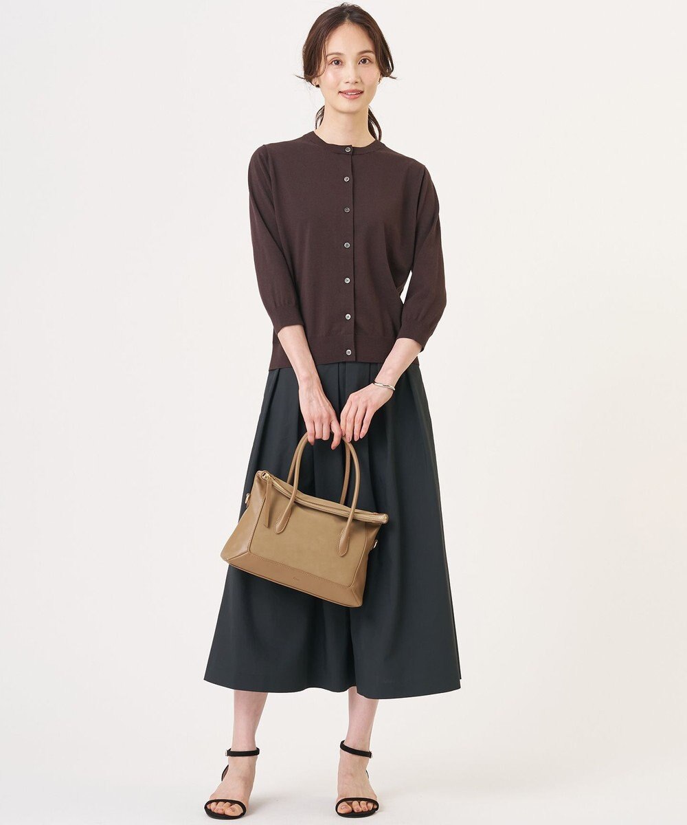 J.PRESS LADIES S 【2WAY】レースカラーコンビ カーディガン 