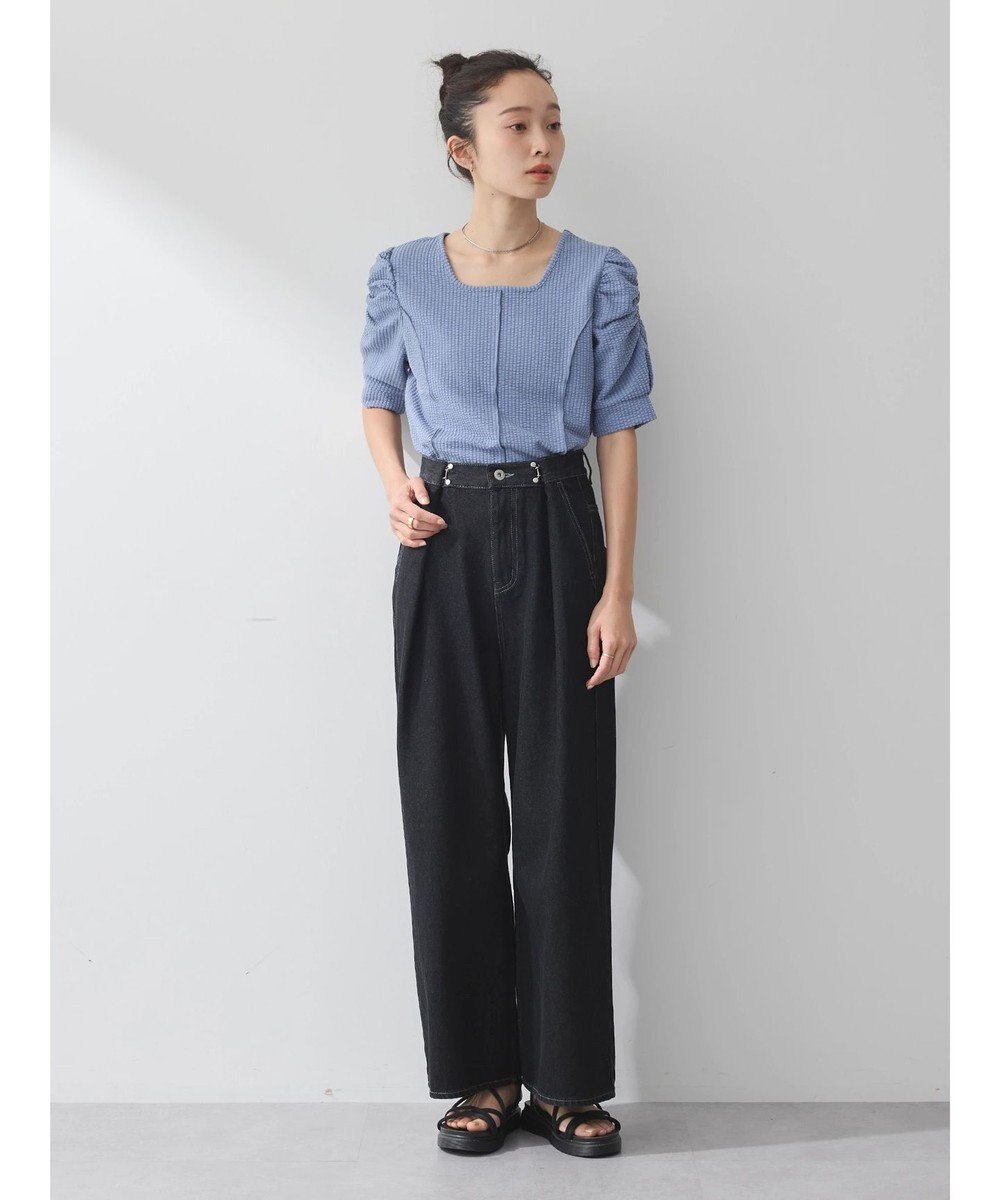 earth music&ecology ぽこぽこパワショルプルオーバー 