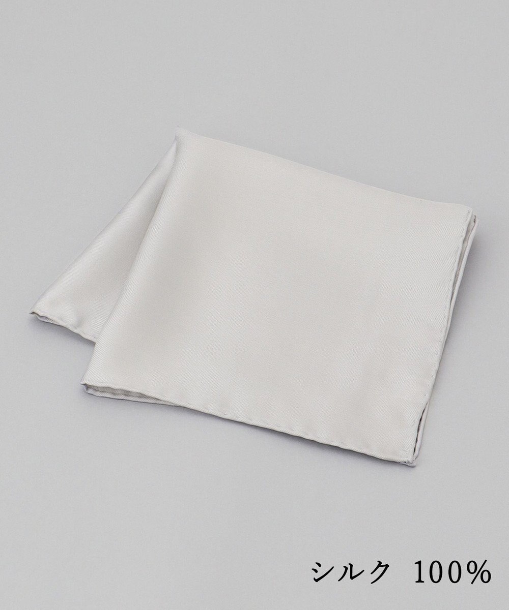 GOTAIRIKU 【日本製】定番 シルク100％ チーフ 