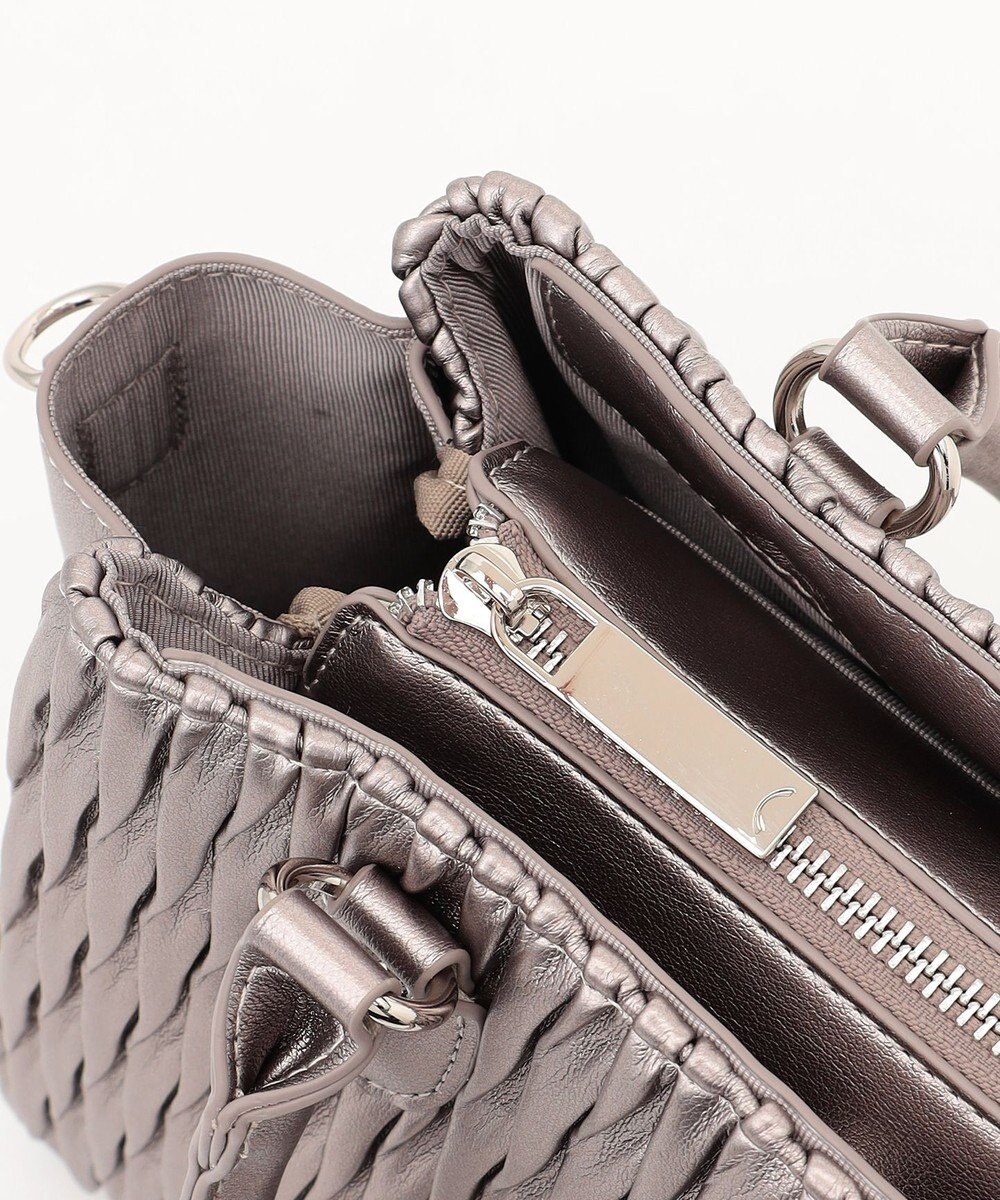 LA BAGAGERIE ランダムプリーツ2WAYハンドバッグ 